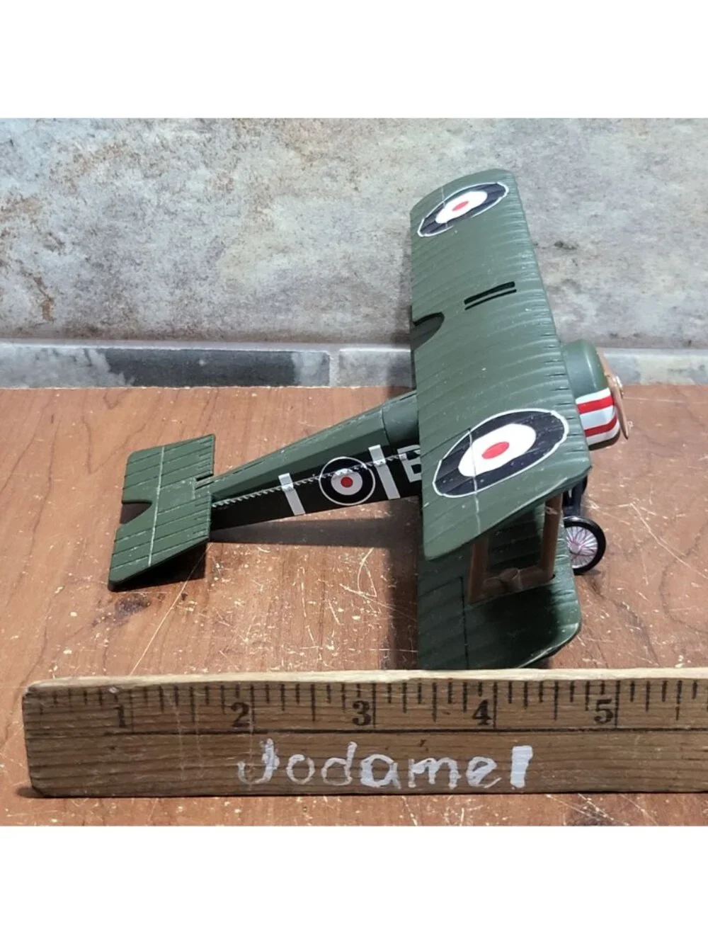 Assembled Airplane Model Kit InAir E Z Sopwith Camel F1 Missing Display Stand